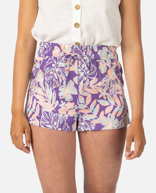 Palm Party Shorts - Purple