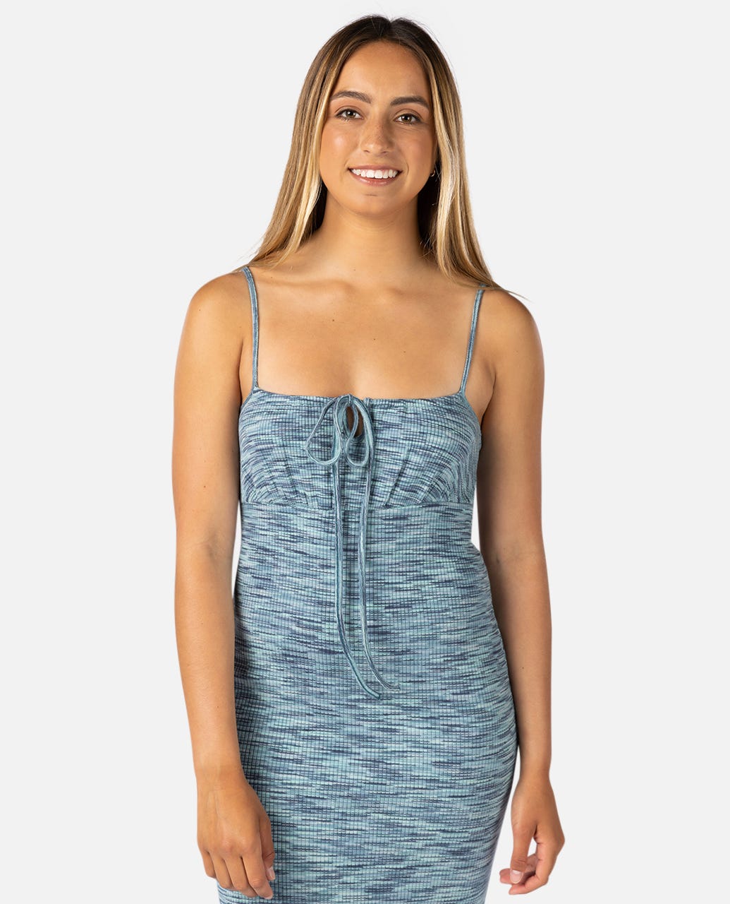 Bobbi Space Dye Midi Dress - Blue