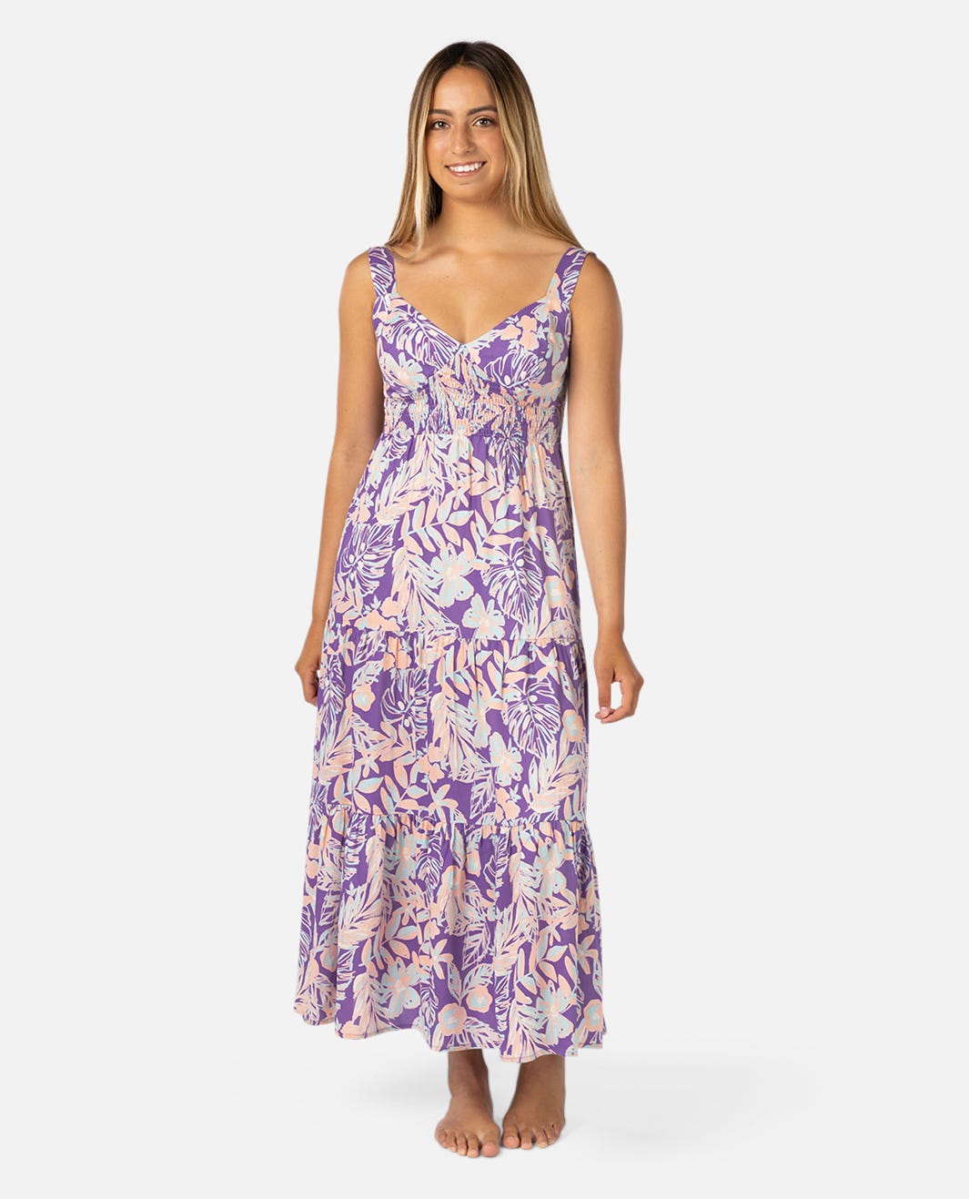 Rip Curl Women's Palm Party Maxi Dress, Purple, Medium Rip Curl Women's Palm Party Maxi Dress, Purple, Medium