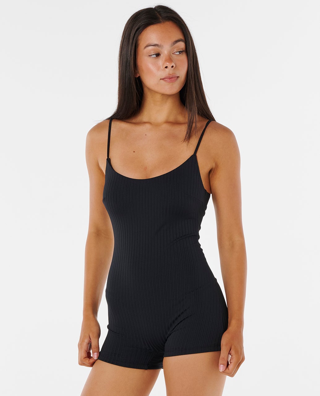 Premium Surf Short Jane One Piece Swimsuit - Black