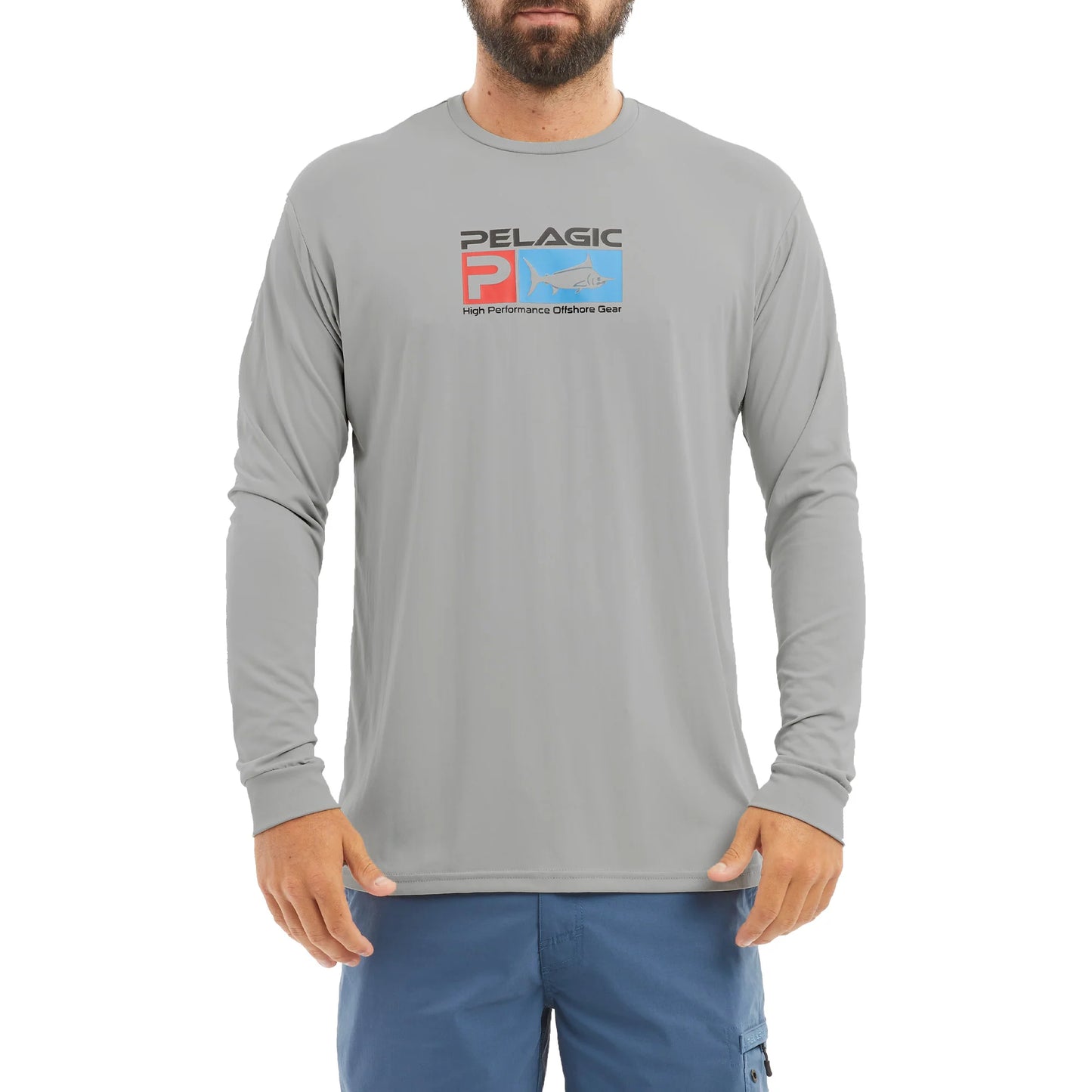 Long Sleeve UPF Sun Shirt - Aquatek - Light Grey