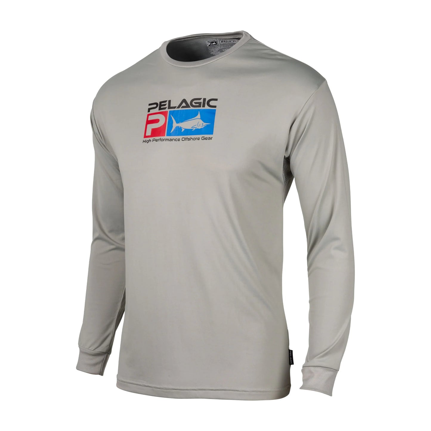 Long Sleeve UPF Sun Shirt - Aquatek - Light Grey