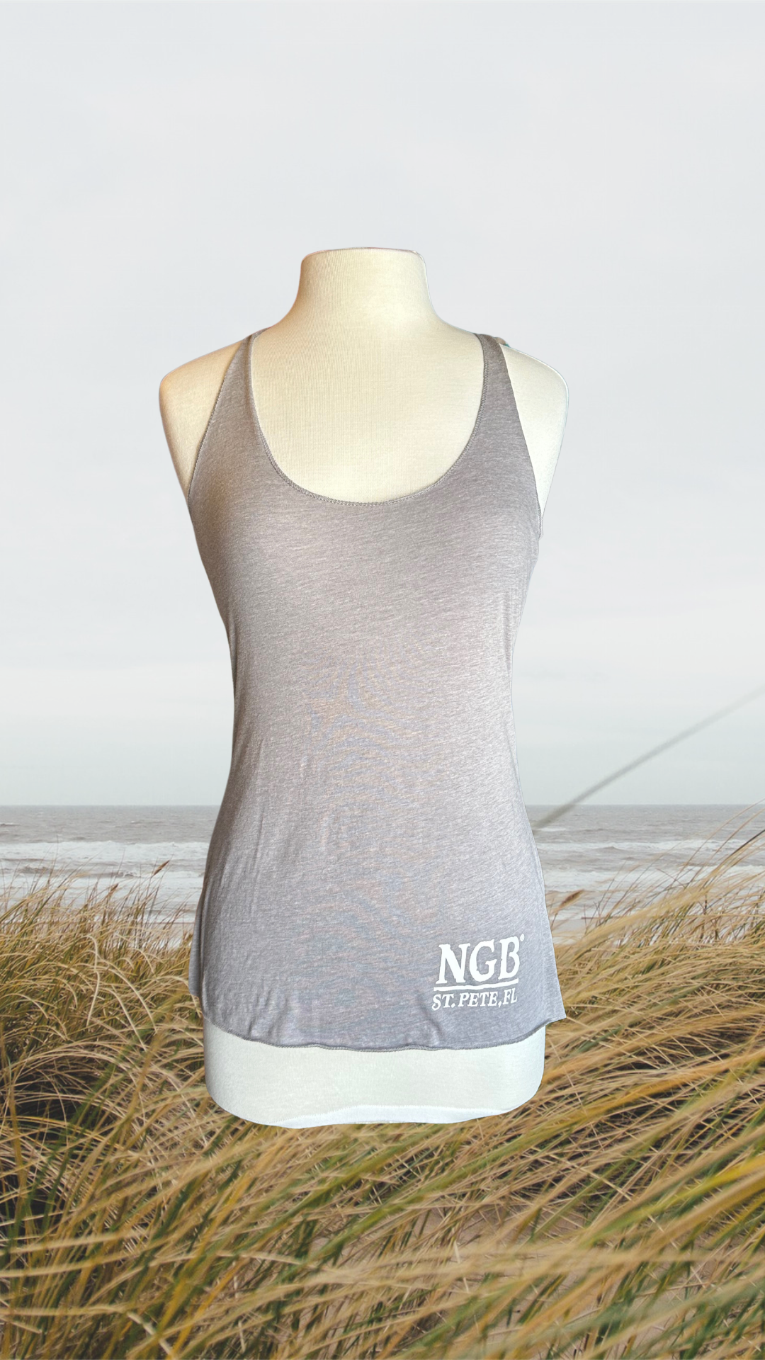 Women's Tank Top - Grey - Kaia Logo - White Text