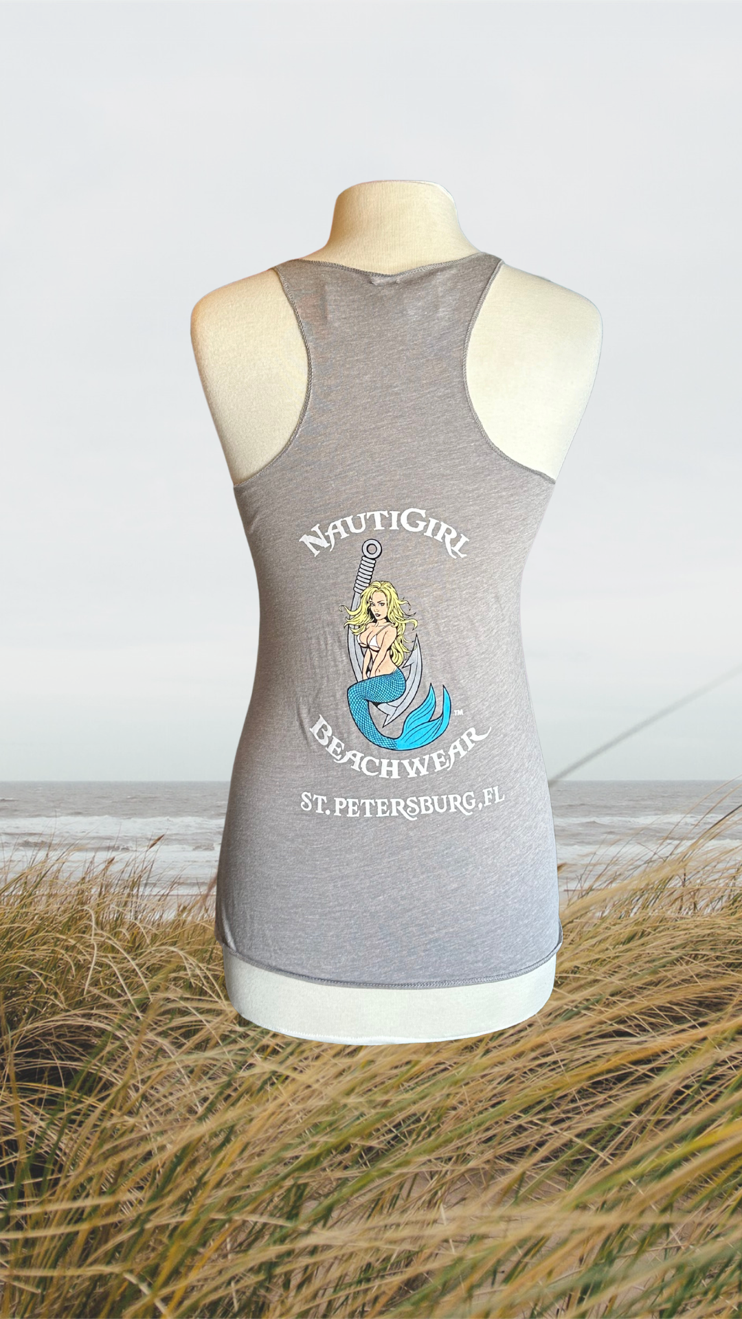 Women's Tank Top - Grey - Kaia Logo - White Text