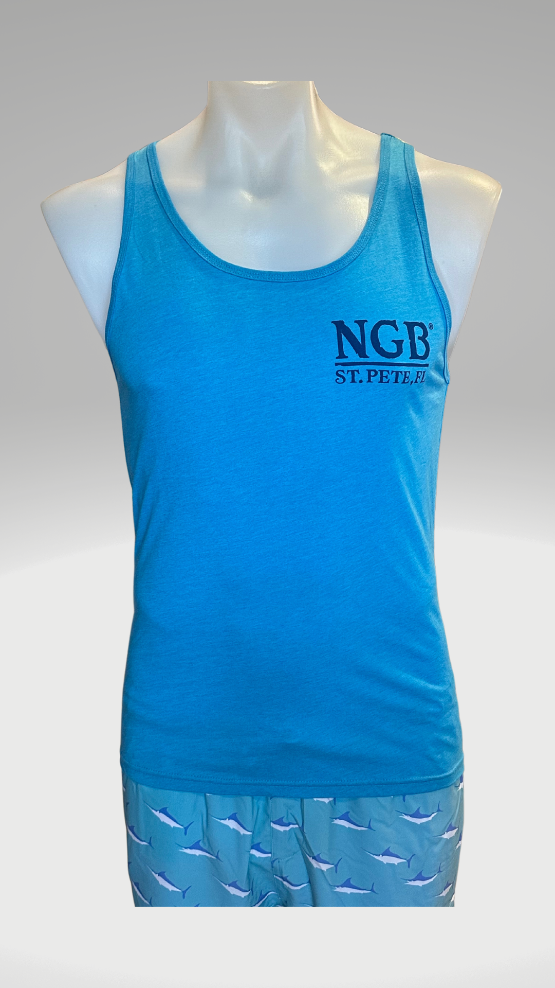 Men's Tank Top - Aqua - Blue Saint Petersburg State