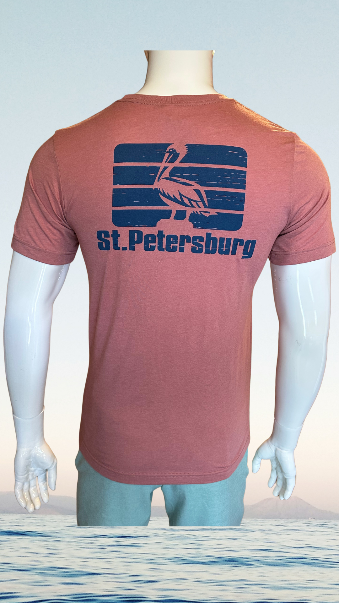 Short Sleeve T-Shirt - Mauve - GCSS Blue St. Pete Pelican