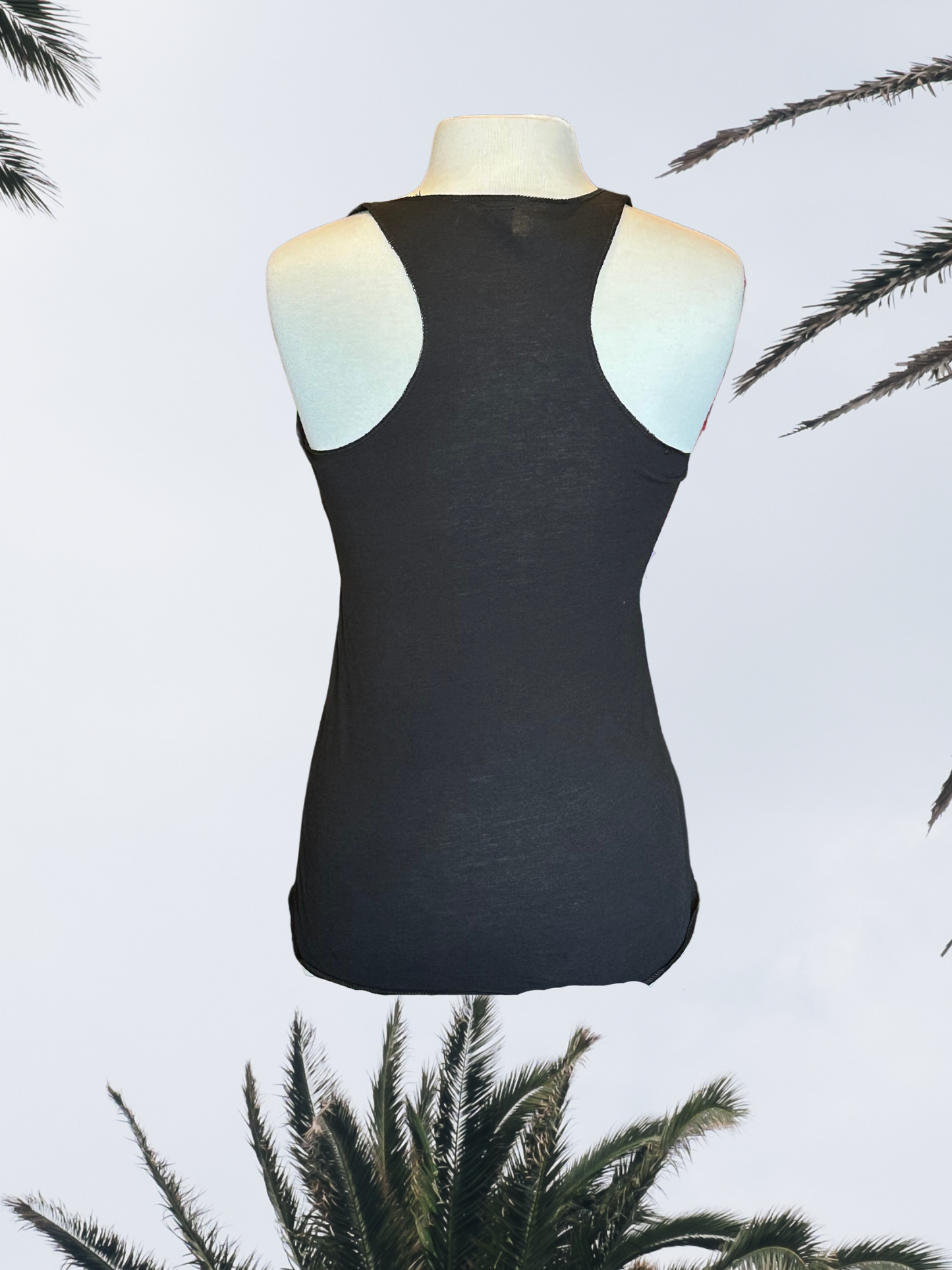 Women's Tank Top - Black - Kaia Logo (Front) - White Text