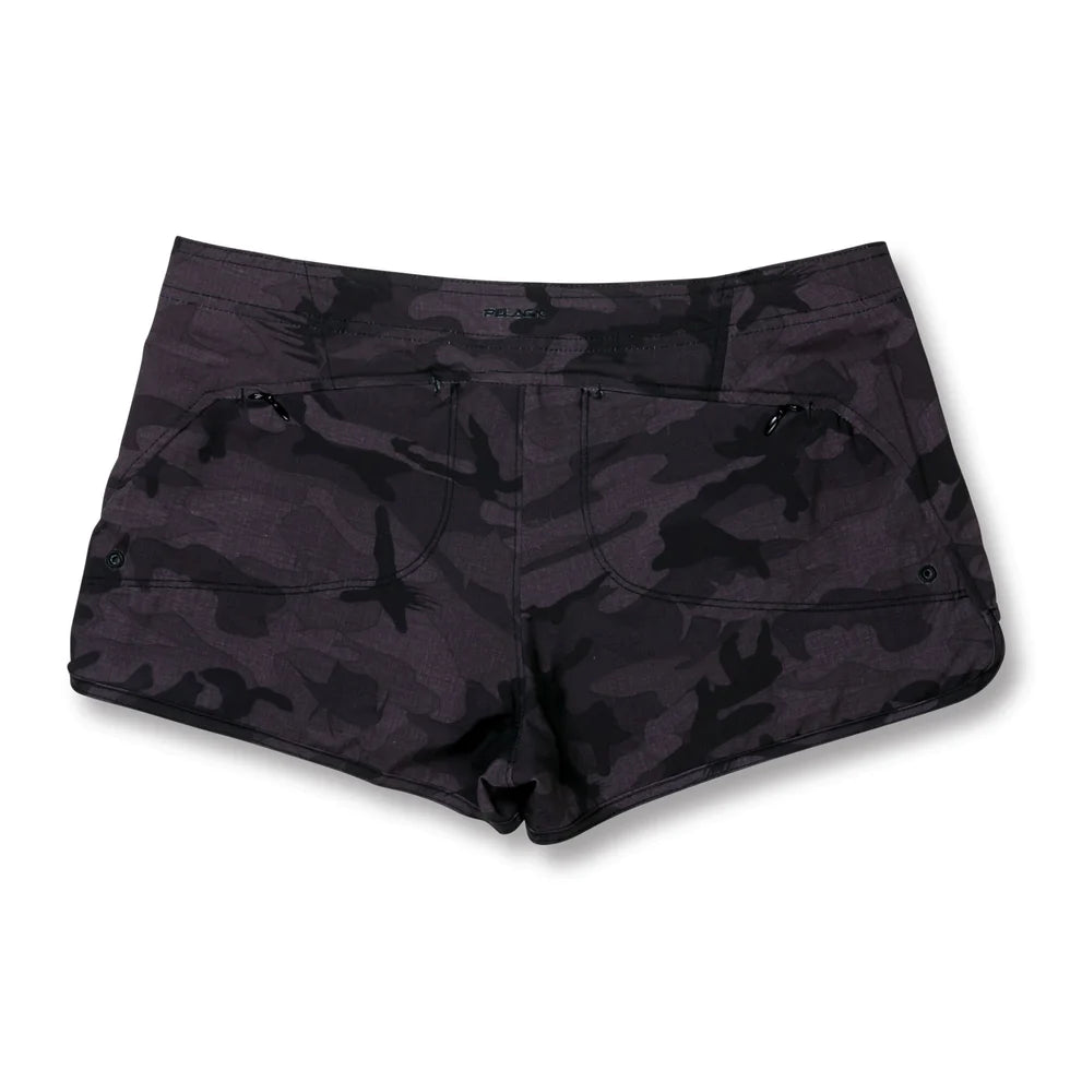 Moana Hybrid Shorts - Fish Camo - Black