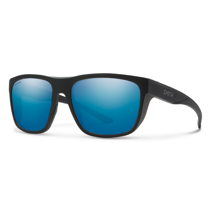 Barra Sunglasses - Matte Black/ChromaPop Polarized Blue Mirror
