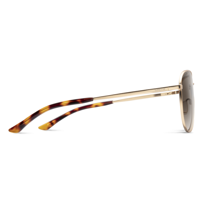 Layback Sunglasses - Matte Gold/Polarized Brown Gradient