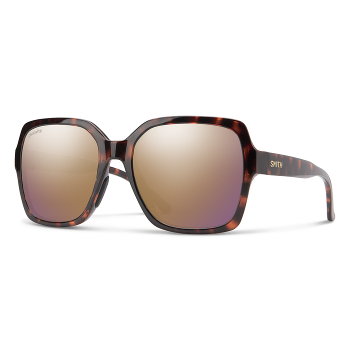 Flare Sunglasses - Tortoise/ChromaPop Polarized Rose Gold Mirror
