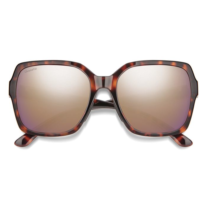 Flare Sunglasses - Tortoise/ChromaPop Polarized Rose Gold Mirror