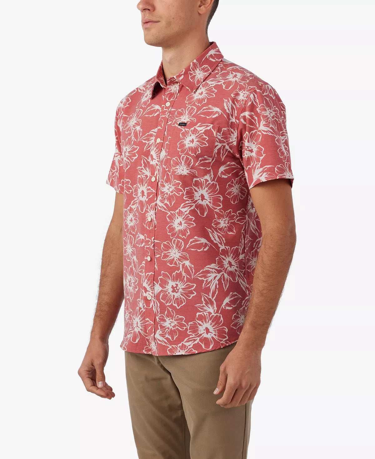 Traveler UPF Traverse Standard Short Sleeve Button-Down Shirt - Picante