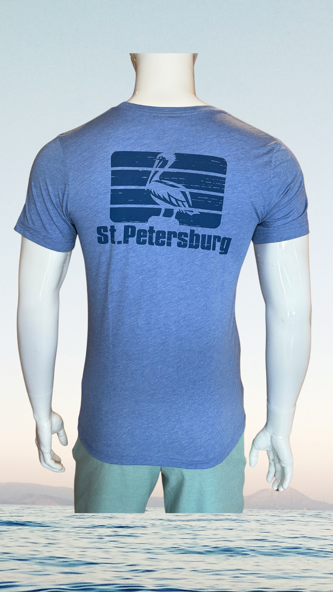 Short Sleeve T-Shirt - Blue - GCSS Blue St. Pete Pelican