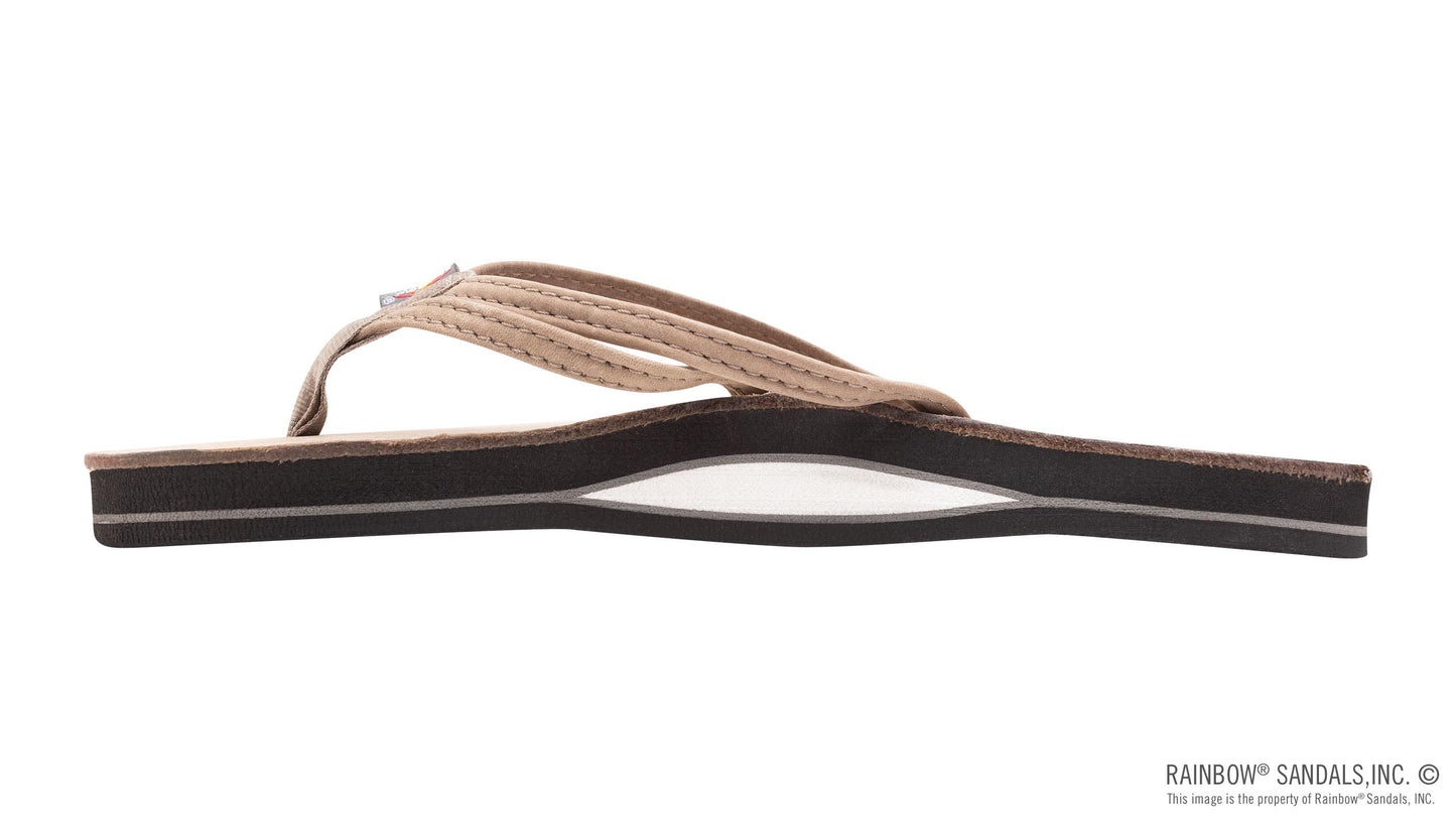 Sandpiper Luxury Leather Double Strap Sandals - Stone Grey