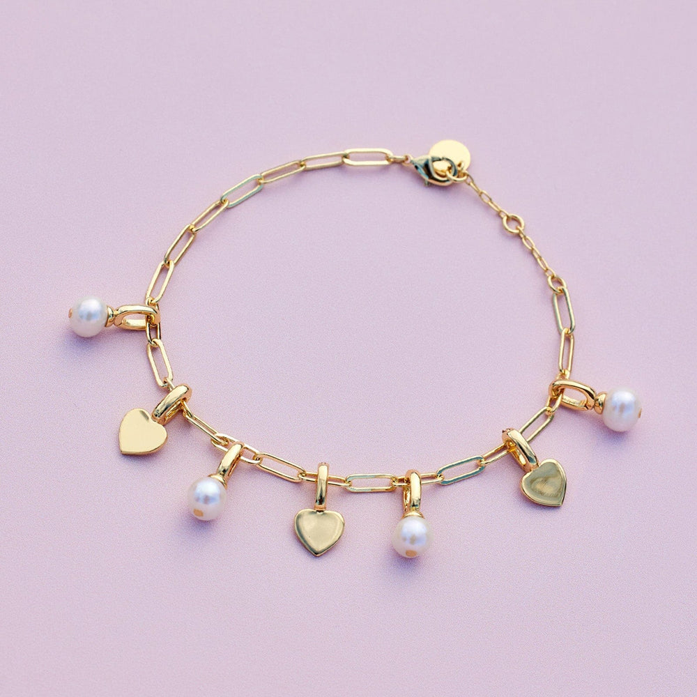 Harper Charm - Pearl (Gold)