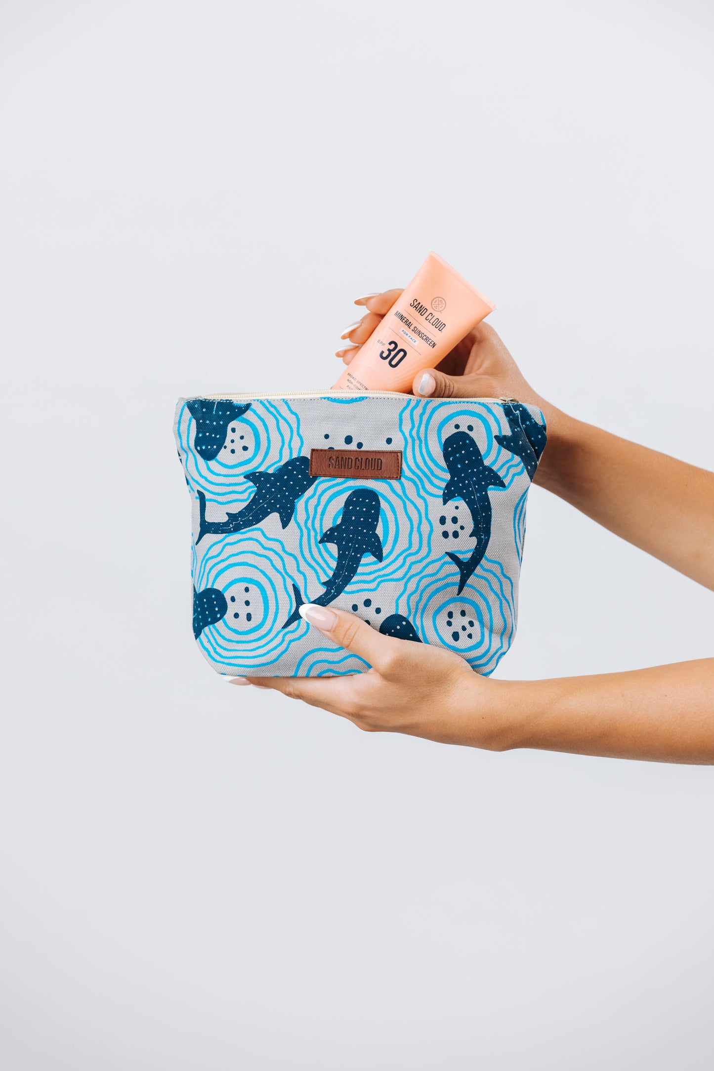 Zipper Pouch - Shark Ripples