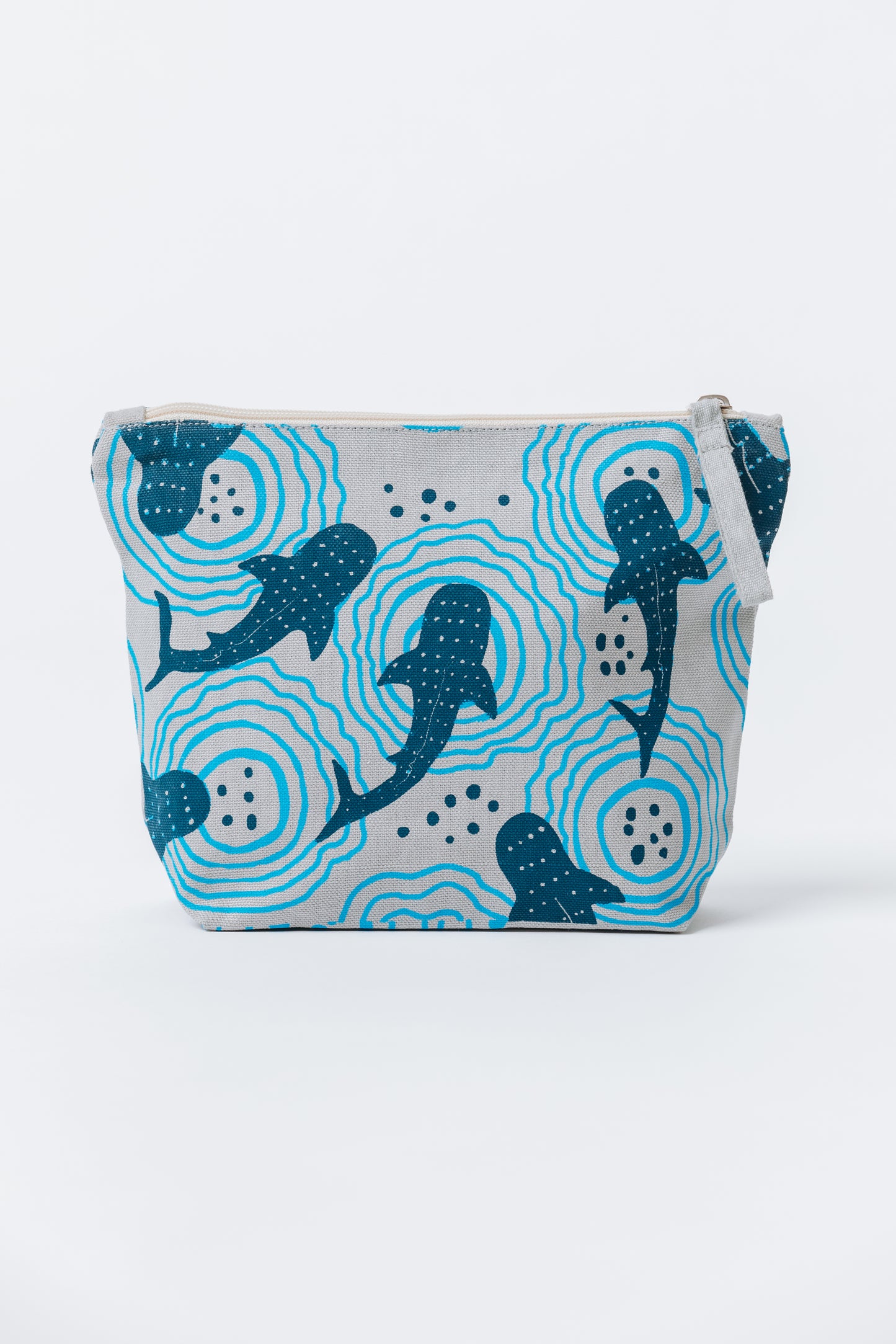 Zipper Pouch - Shark Ripples