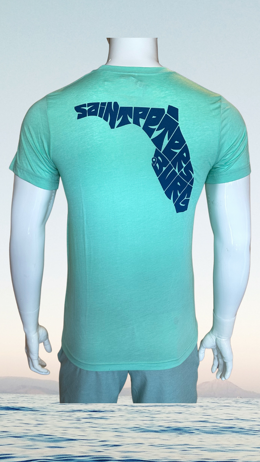Short Sleeve T-Shirt - Mint - Blue Saint Petersburg State