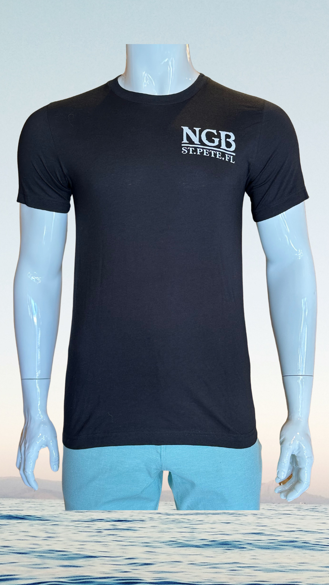 Short Sleeve T-Shirt - Black - White Saint Petersburg State