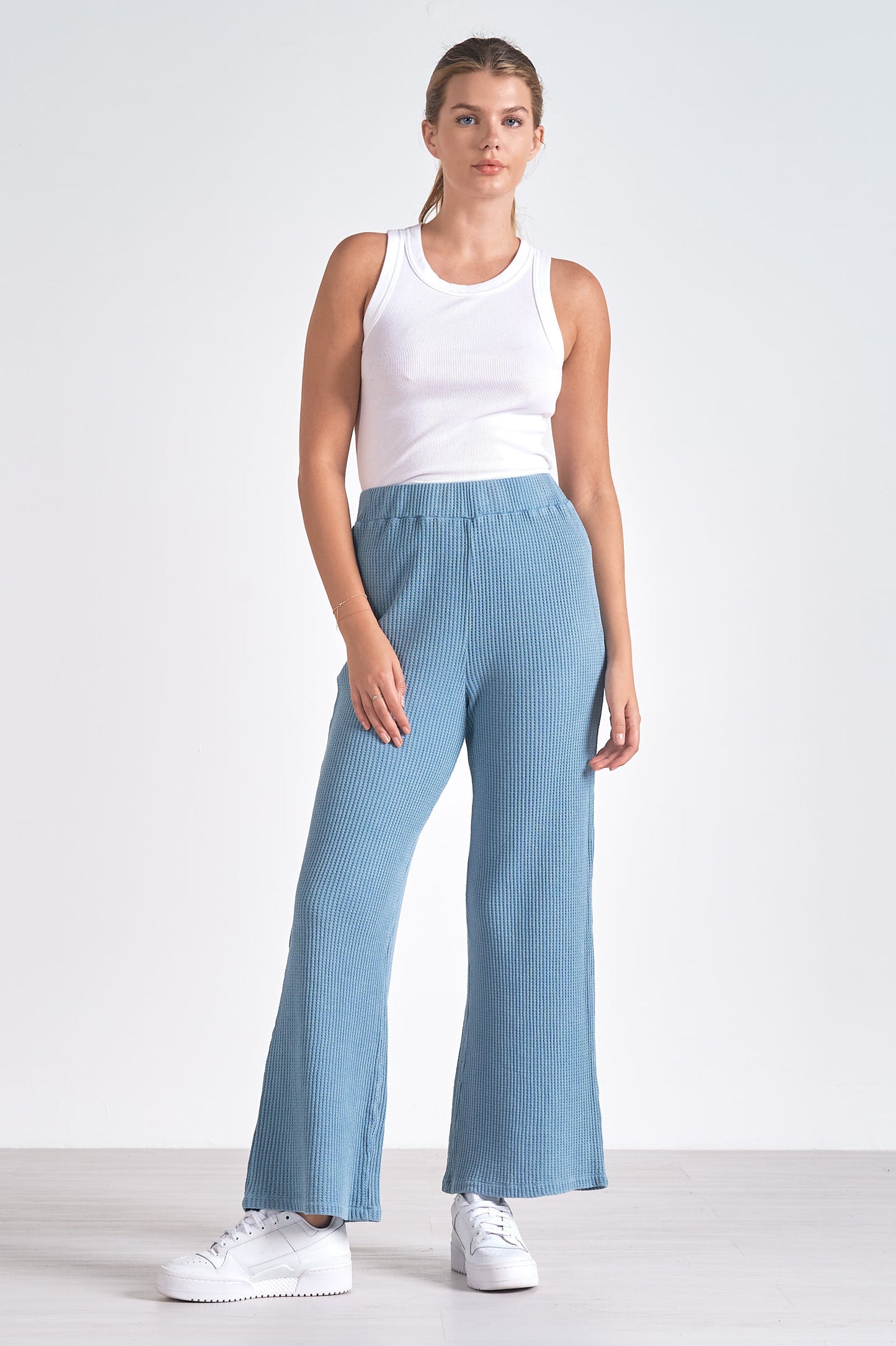 Ribbed Pants - Blue Wash
