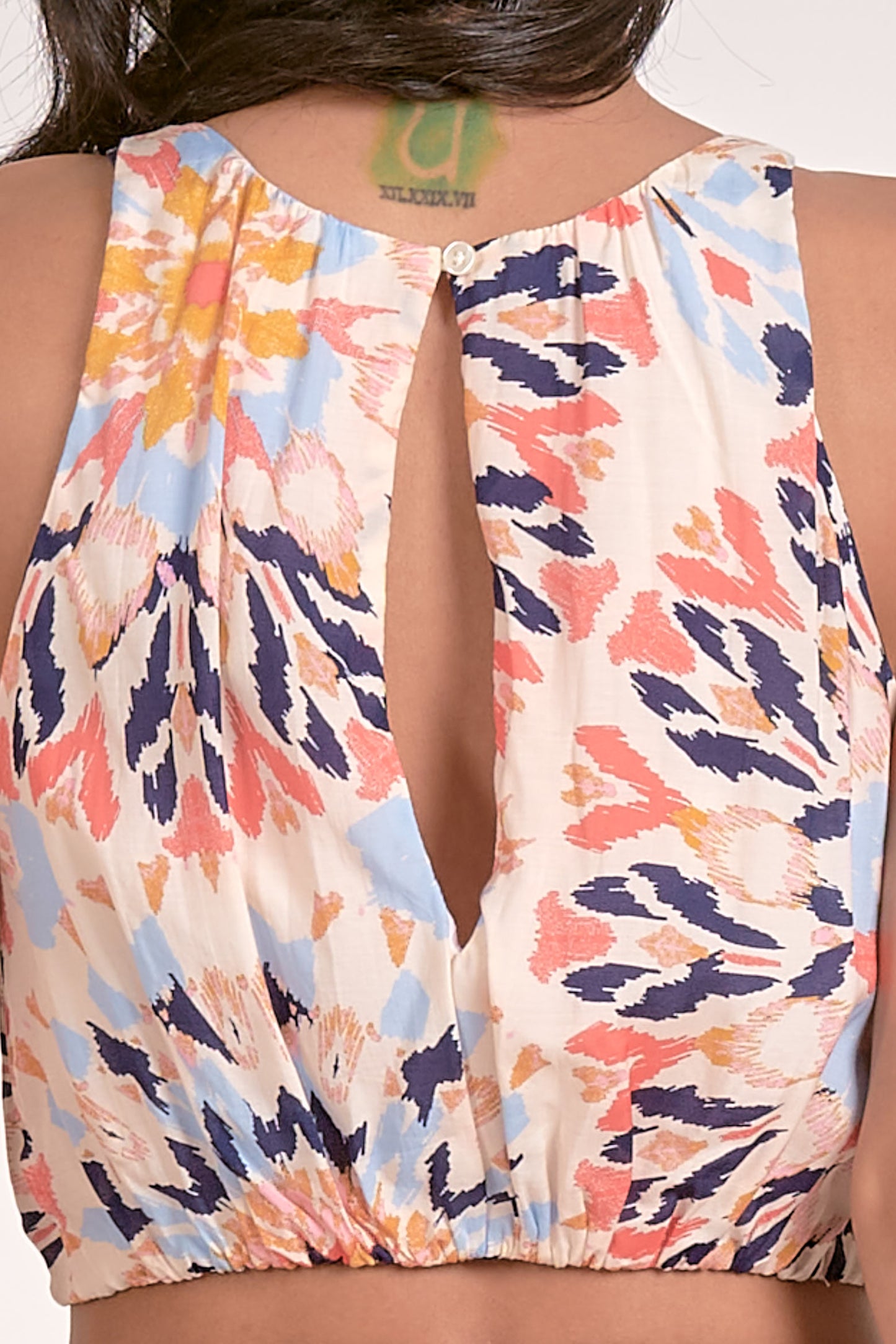 Halter Top with Elastic Bottom - Kaleidoscope