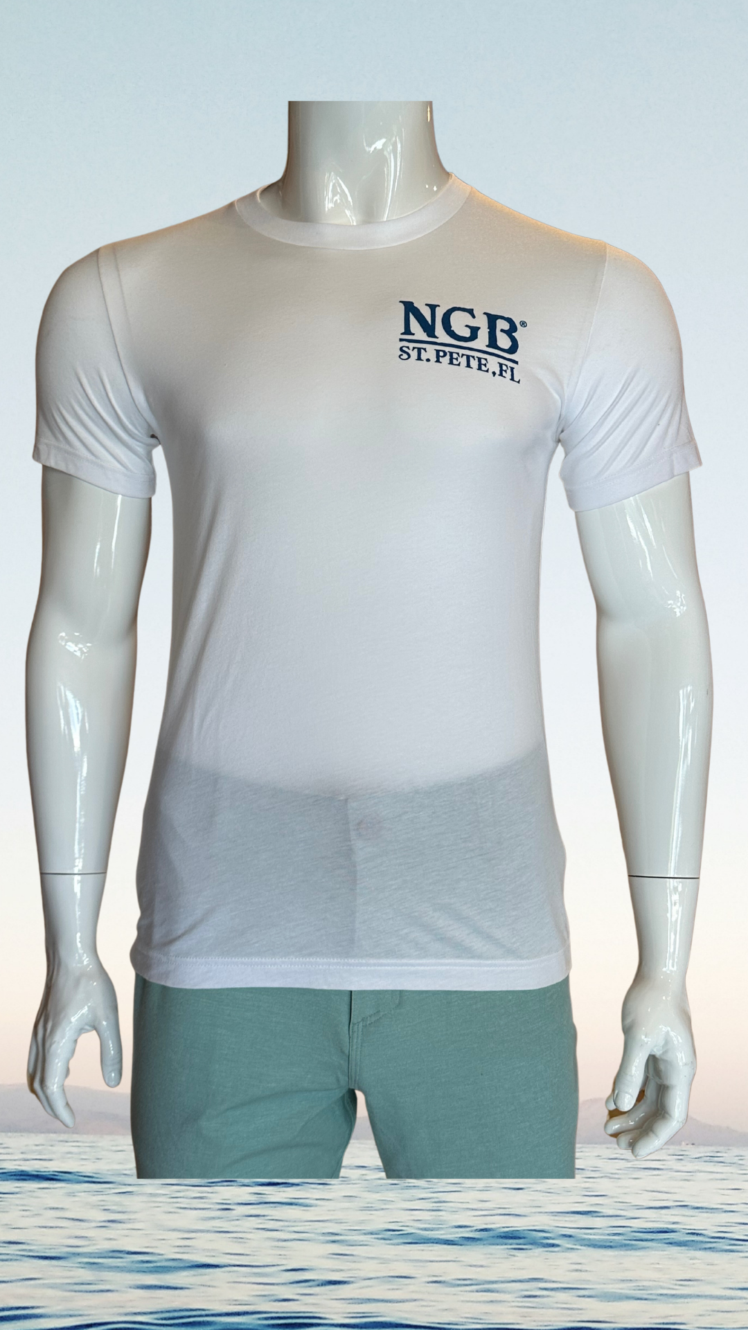 Short Sleeve T-Shirt - White - Blue Saint Petersburg State