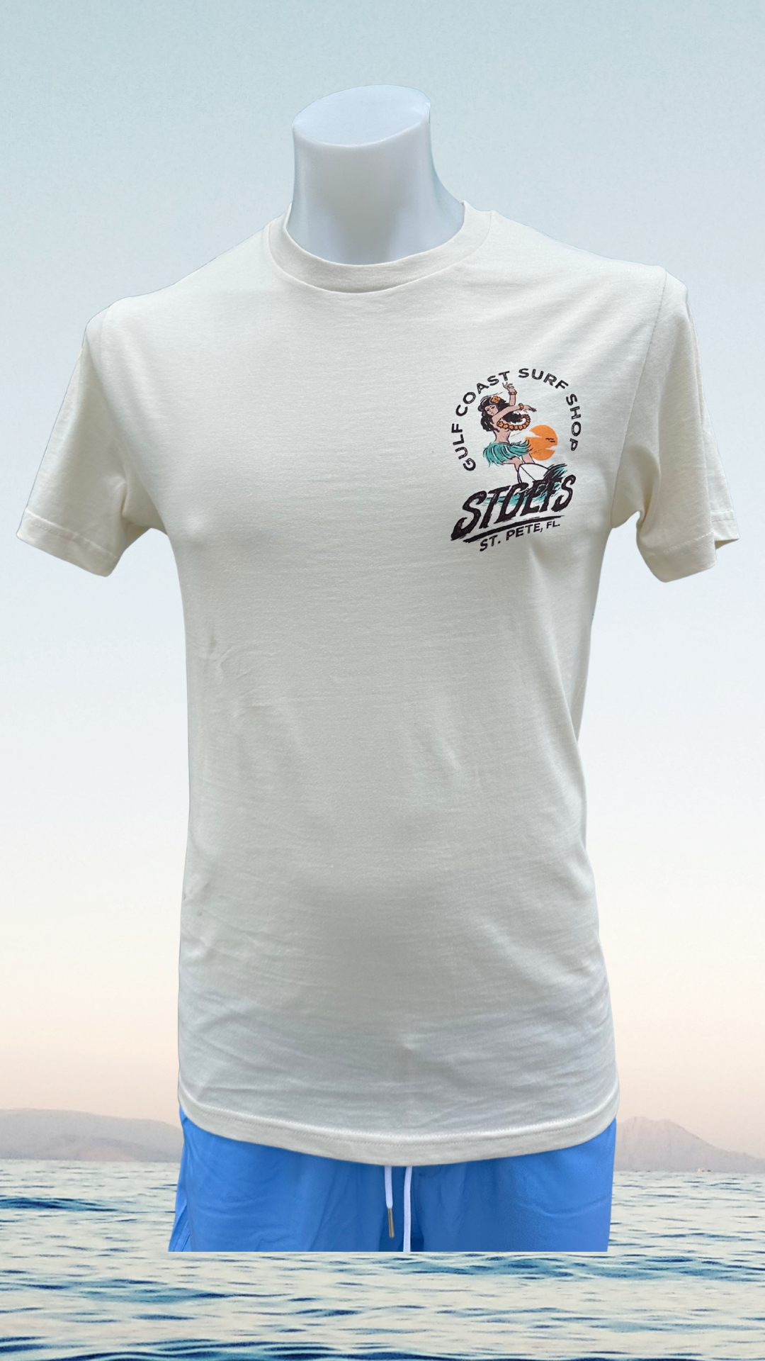Hula Short Sleeve T-Shirt - Ecru - Gulf Coast Surf Shop