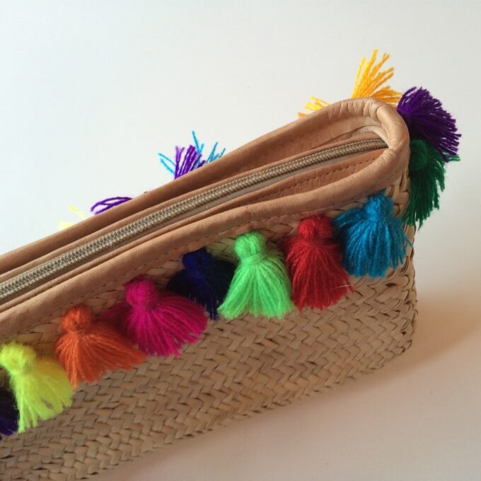 Purse - Multi-Color Pompom