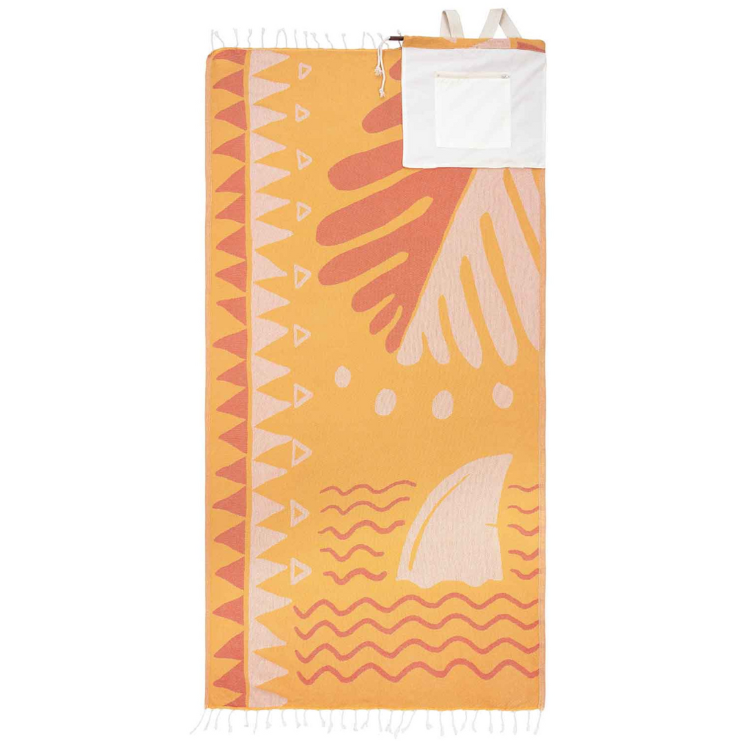 Turkish Towel Bag - Sixgill Shark (Sunflower)