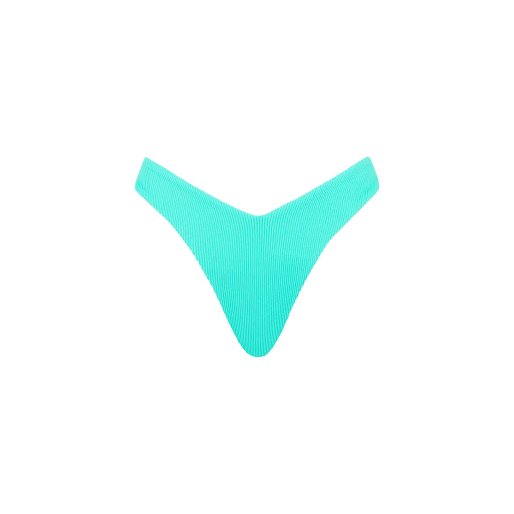 Y Cheeky Bottom - Aqua Ribbed