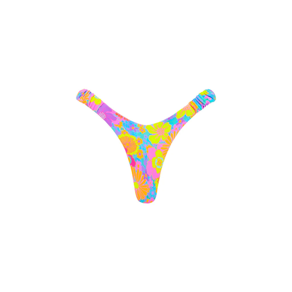 Retro Y Thong Bottom - Bermuda Bloom