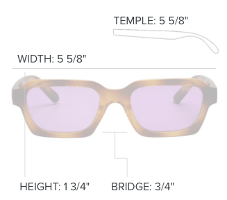 Bowery Sunglasses - Black/Peach