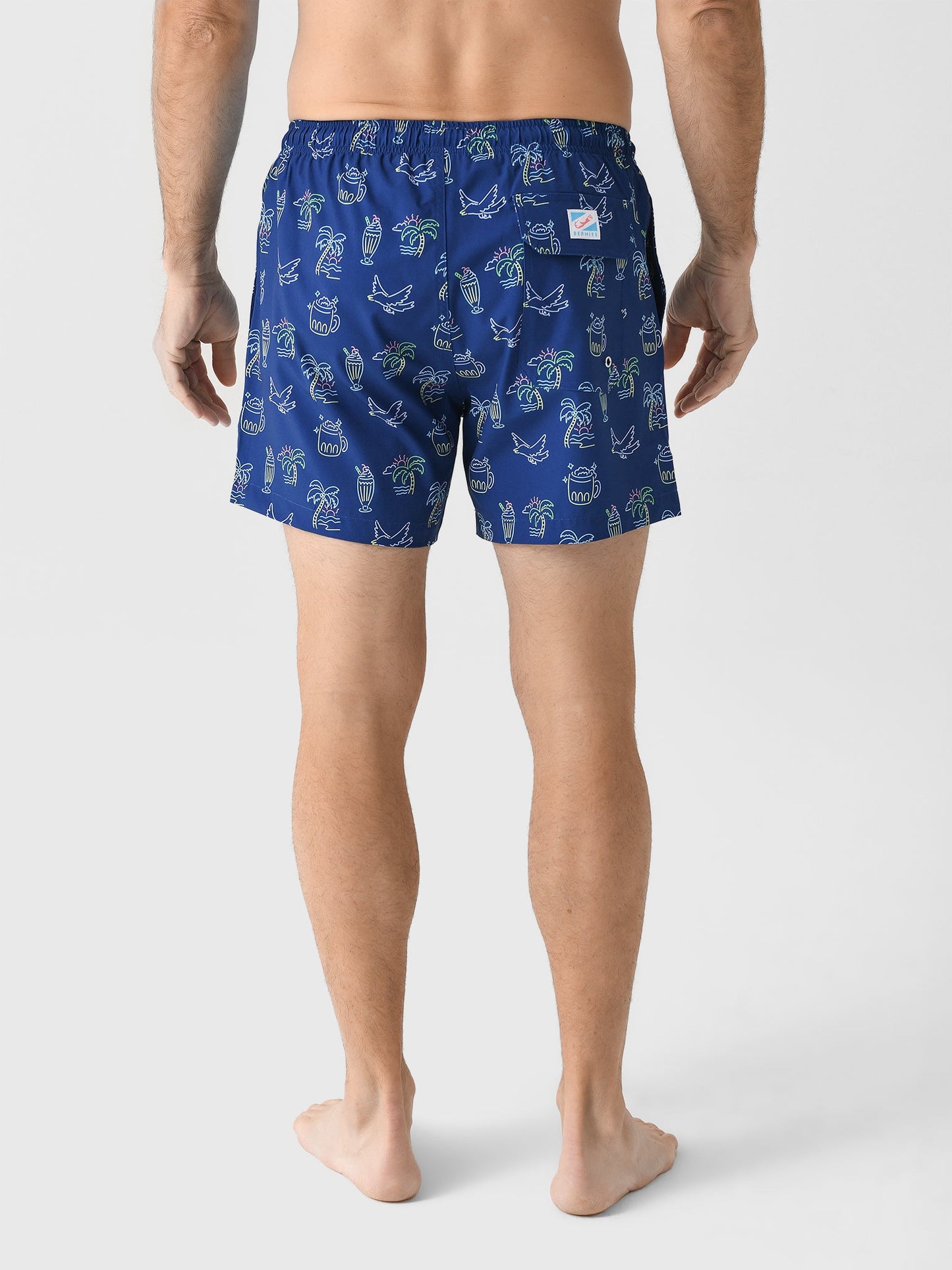 Classic Swim Shorts with Compression Liner - Copacabana