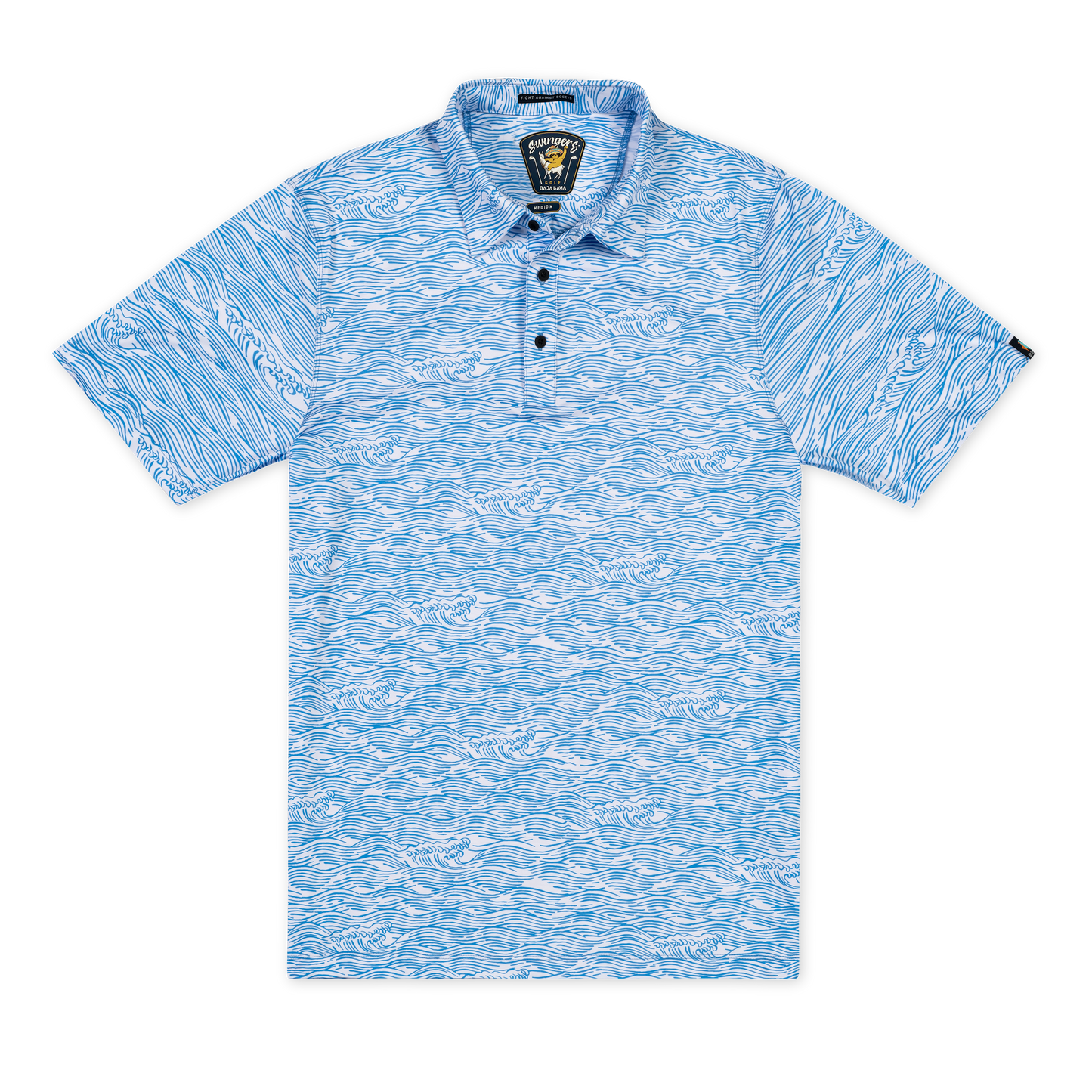 Performance Short Sleeve Polo Shirt - Roll Tides (Light Blue)