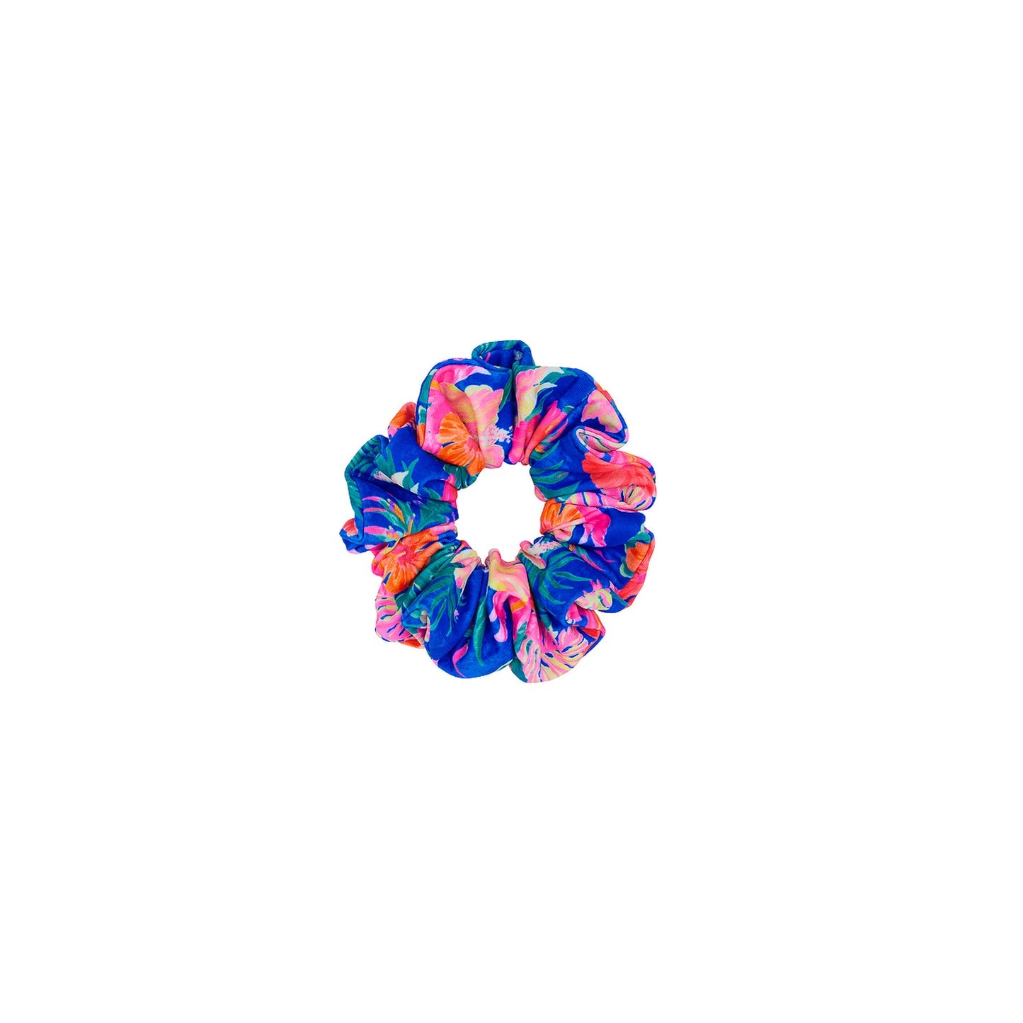Hair Scrunchie - Electric Palms