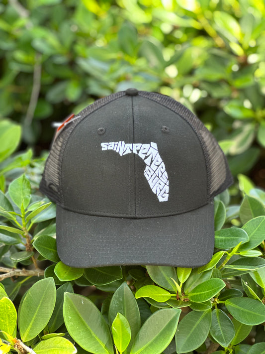 Snap-Back Trucker Hat - Black - Saint Petersburg State