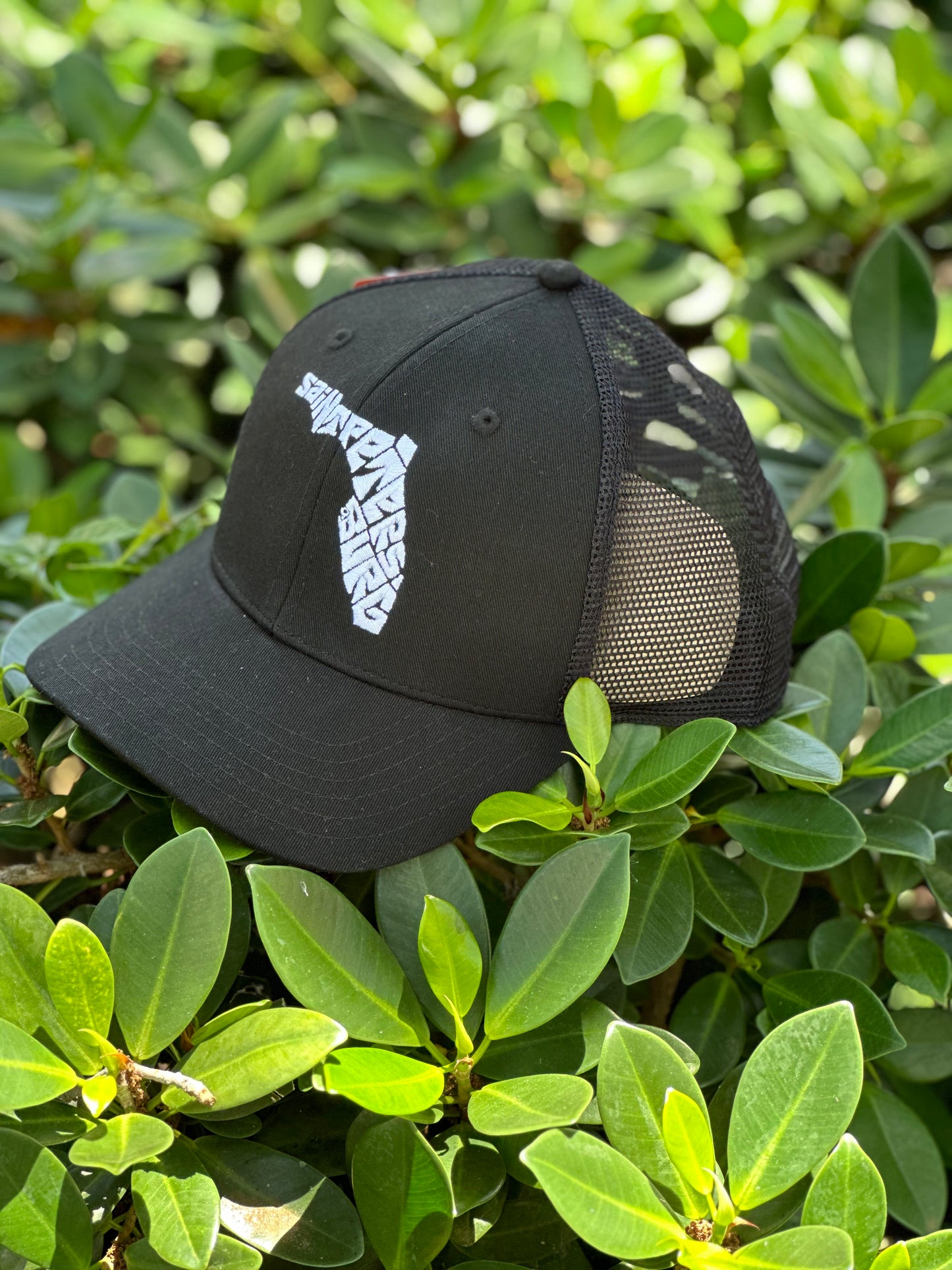 Snap-Back Trucker Hat - Black - Saint Petersburg State