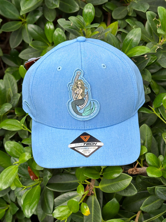 Snap-Back Tri-Tech Hat - Carolina Blue Heather - Kaia Patch