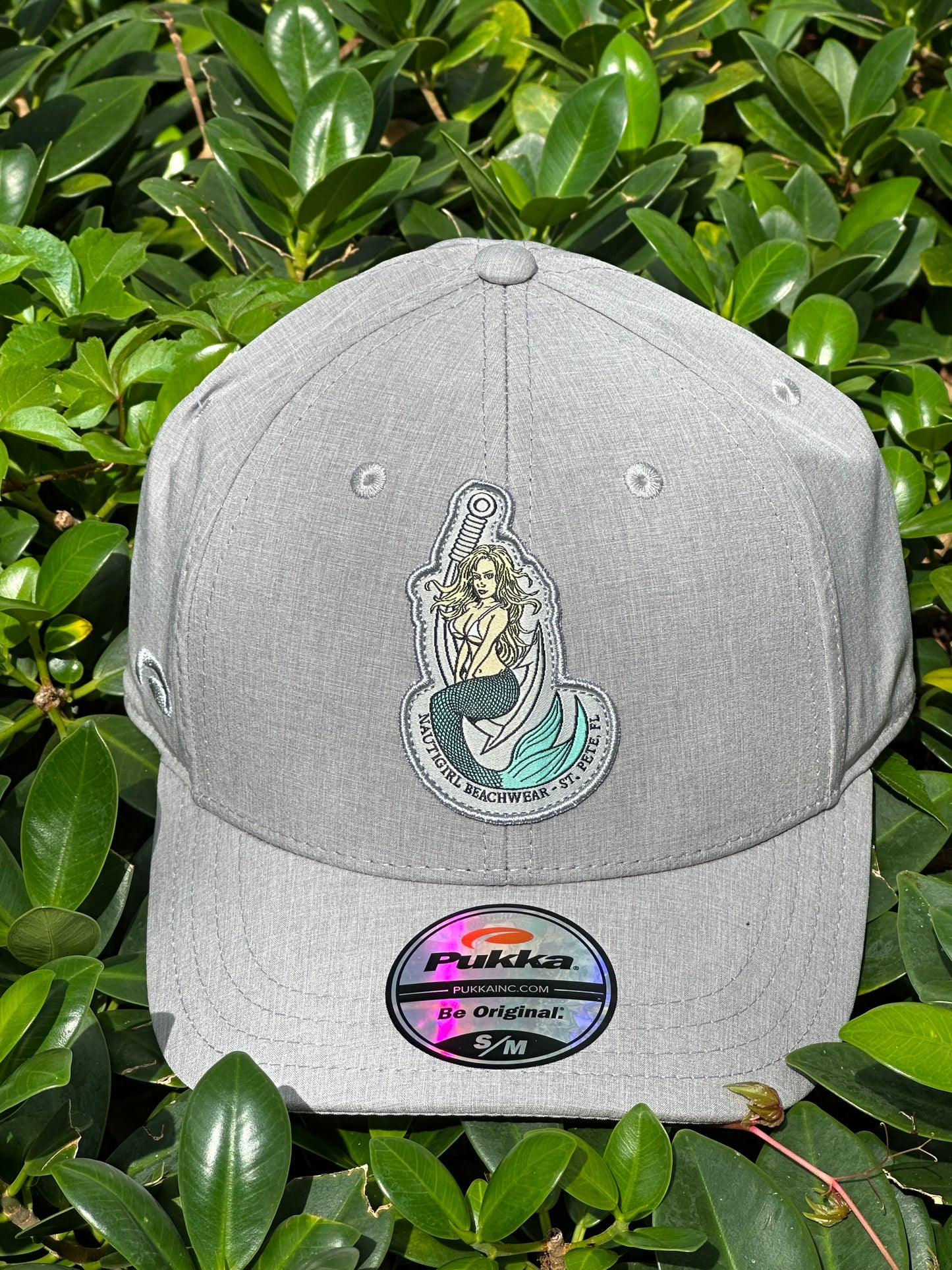 Stretch-Fit Tri-Tech Hat - Steel Grey Heather - Kaia Patch