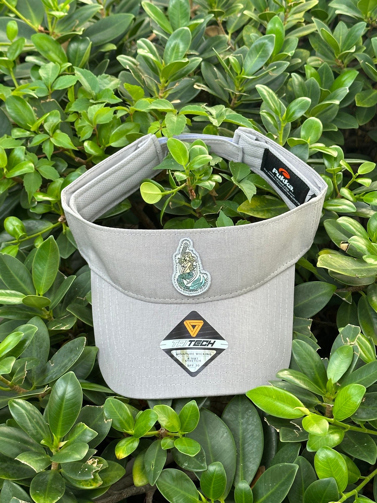 Adjustable Strap Tri-Tech Visor - Grey - Kaia Patch