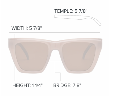 Ava Sunglasses - Oatmeal/Brown