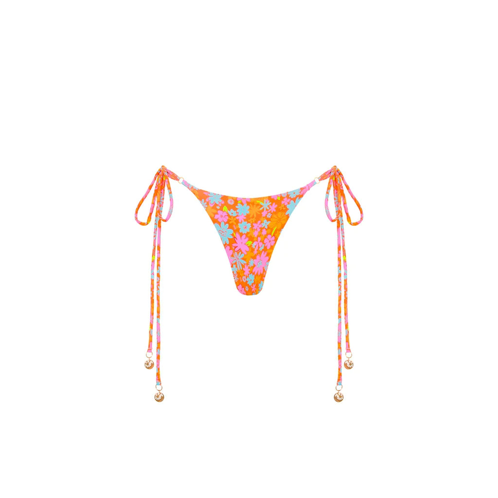 Thong Tie Side Bottom - Dandelion Daze