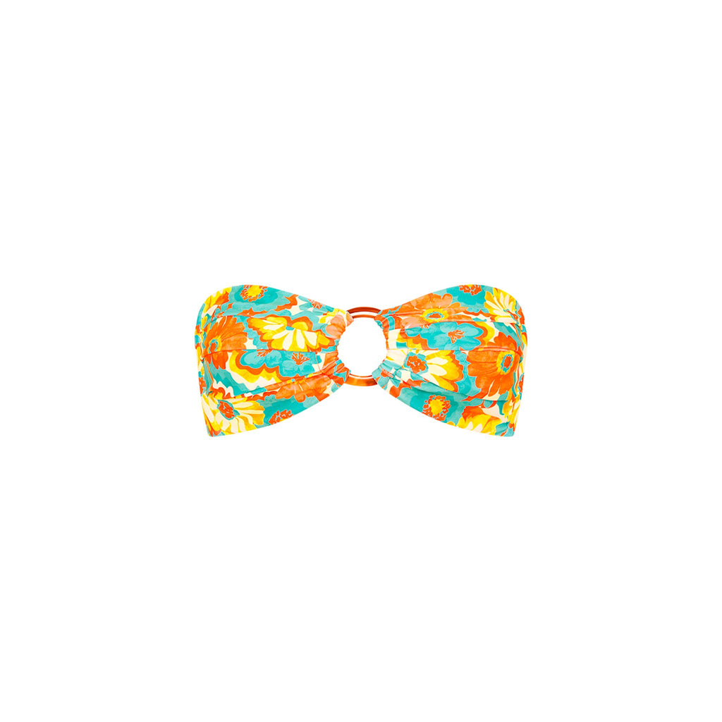 Strapless Bandeau Top - Miami Moon