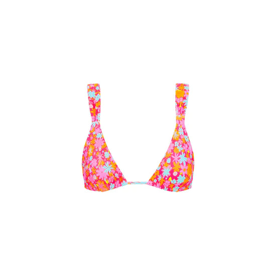 Slide Bralette Top - Raspberry Rose