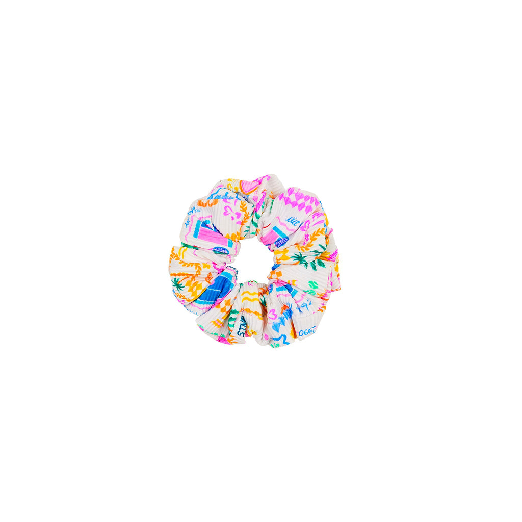 Hair Scrunchie - Coconut Club