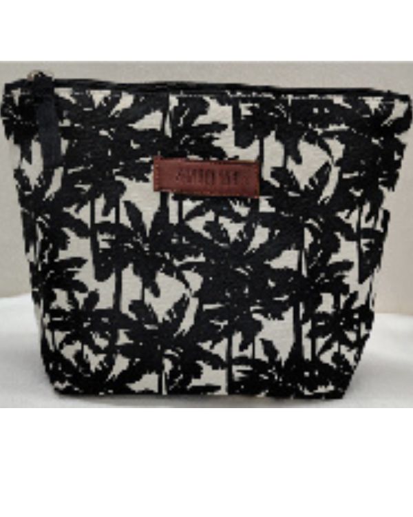 Zipper Pouch - Palm Beach (Black)