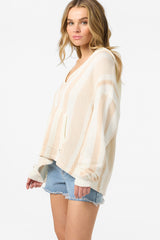 Catamaran Relaxed Hooded Sweater - Tapioca