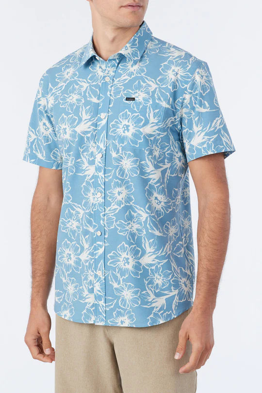 Traveler UPF Traverse Standard Short Sleeve Button-Down Shirt - Blue Shadow
