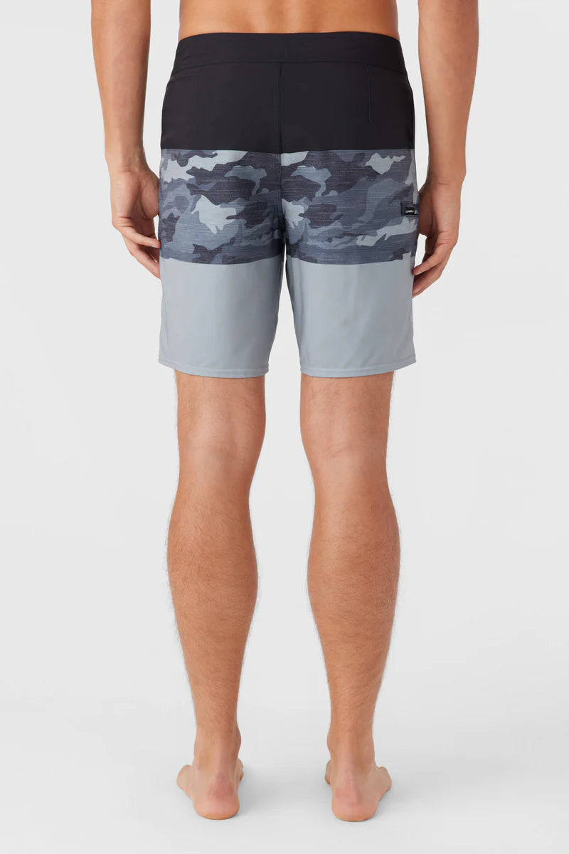 Hyperfreak Heat Block 19" Board Shorts - Black Camo